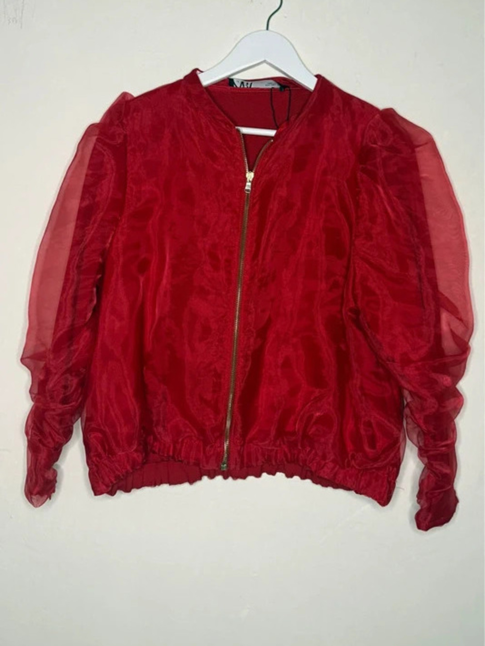 Zara Red 80s Style Jacket